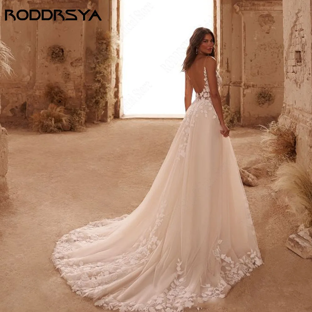 Женское свадебное платье на бретельках roddrsya - Фотография_3