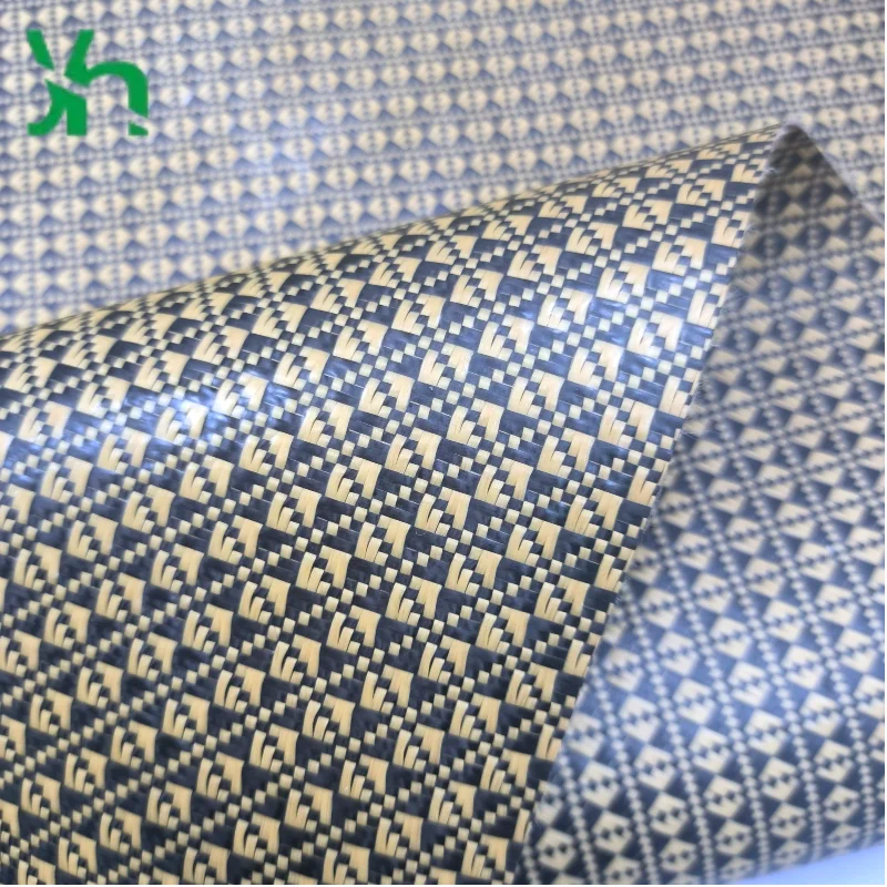 Желтая, черная шахматная доска из углеродного волокна - Фотография_4