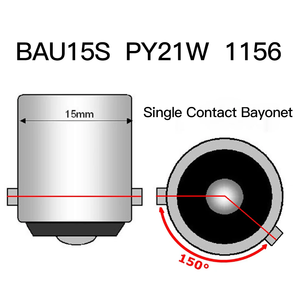 R5w r10w mini led 1156 p21w ba15s - Фотография_5