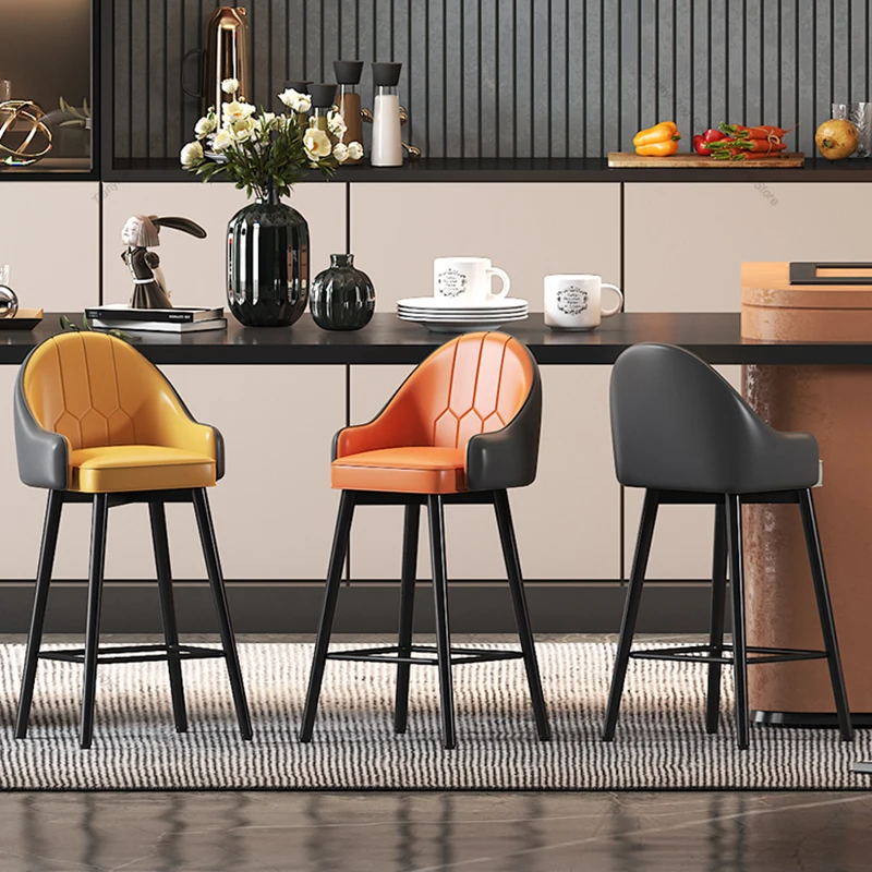 Скандинавские современные барные стулья - Фотография_2