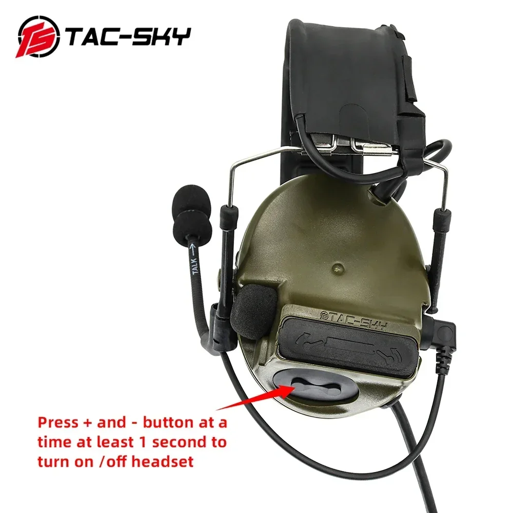 Tac-sky tsc3 гарнитура для стрельбы - Фотография_3