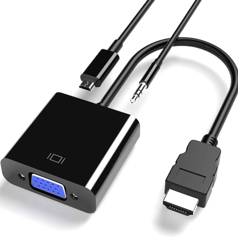 Адаптер hdmi-vga конвертер 1080p с аудиоразъемом 3