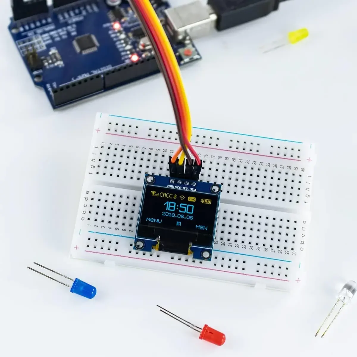 0,96-дюймовый oled-дисплей i2c iic - Фотография_4