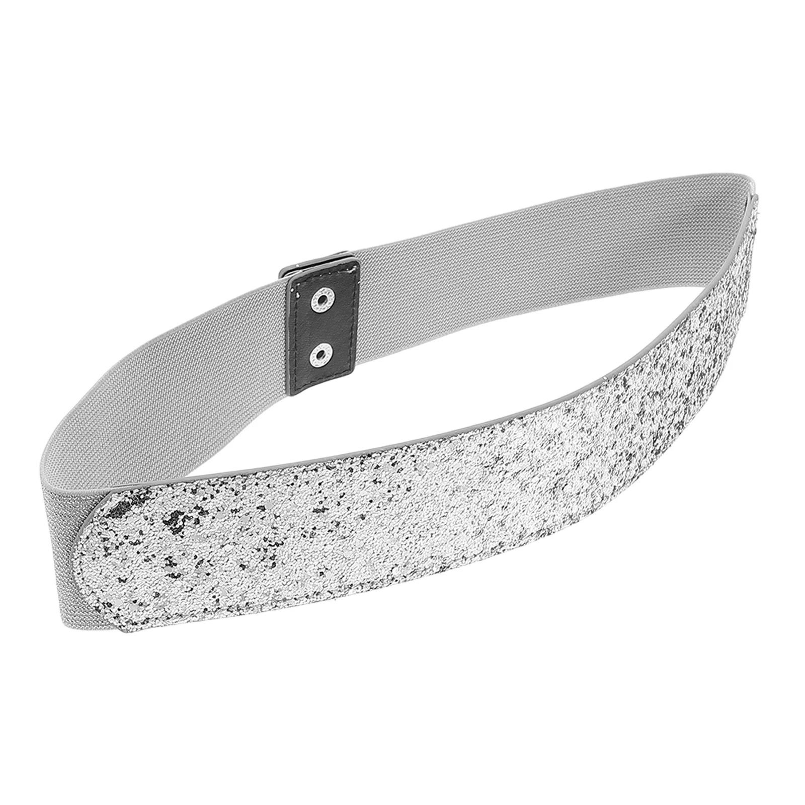 Широкий блестящий пояс с блестками