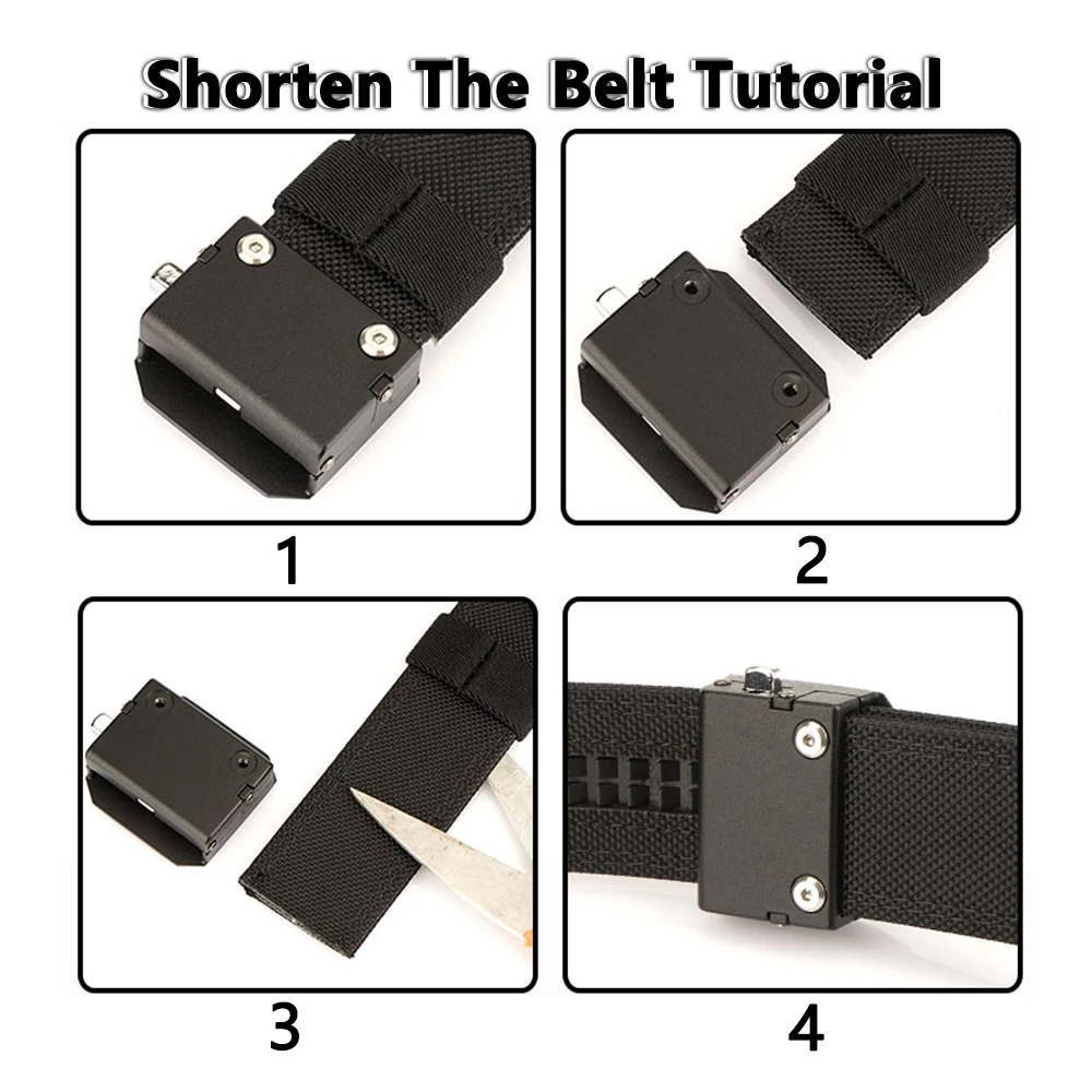 Tushi жесткий военный мужской ремень с быстросъемной пряжкой - Фотография_6