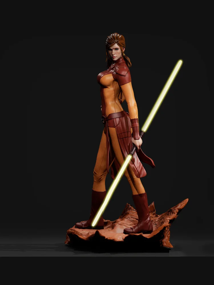 Модель из смолы, фигурка девушки-истребителя - Фотография_3