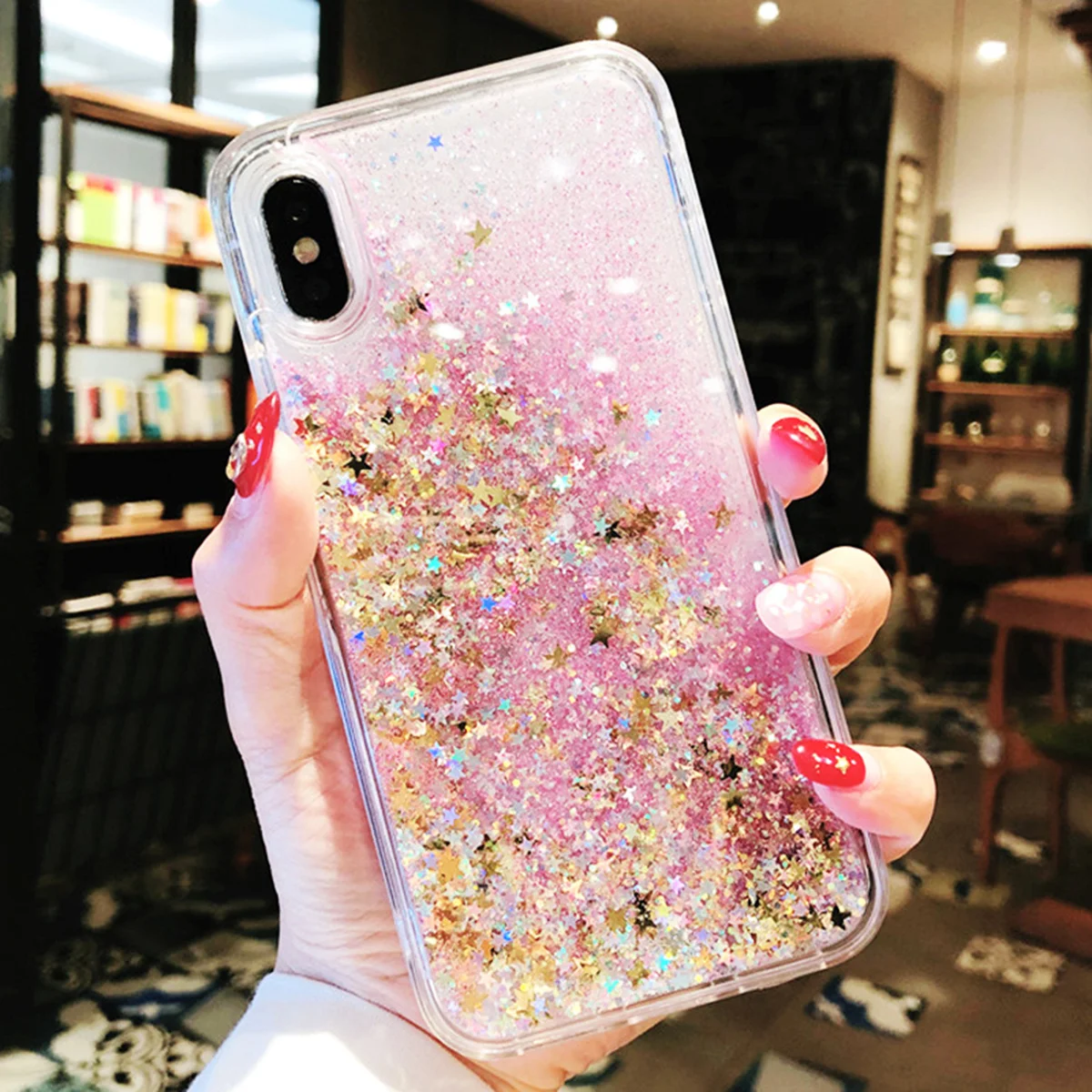 3 мм пятиконечная звезда с блестками