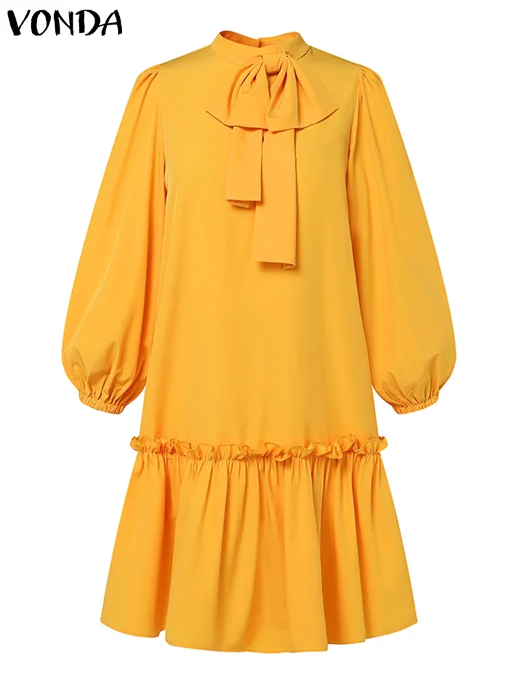 Осеннее платье длиной до колена - Фотография_4