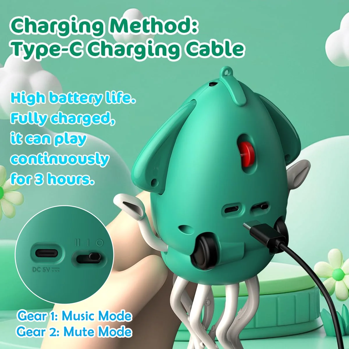 Волшебная танцевальная игрушка-осьминог - Фотография_4