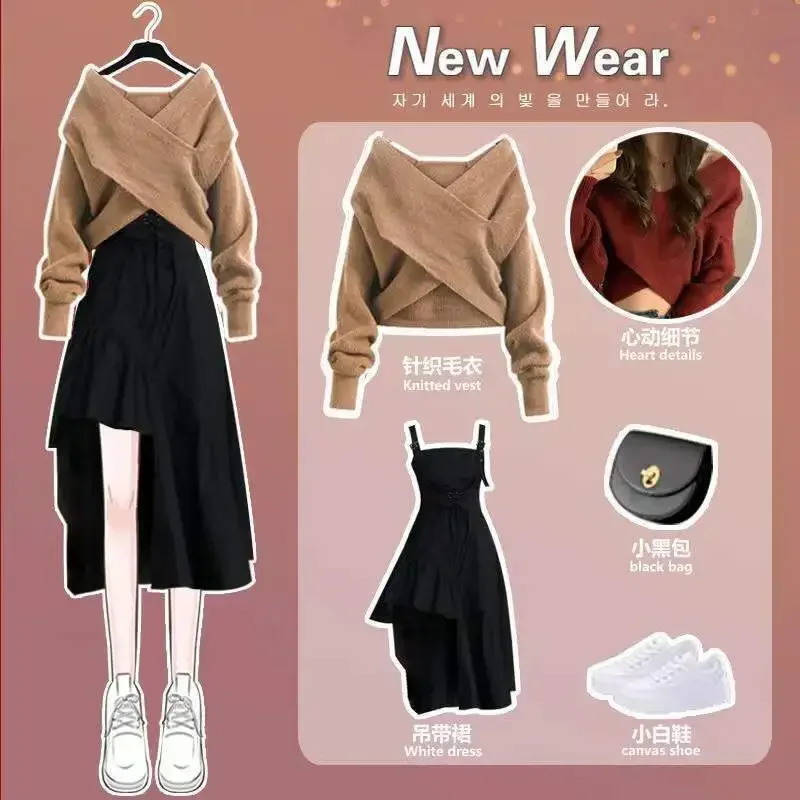 Женский осенне-зимний свитер с крестом - Фотография_4