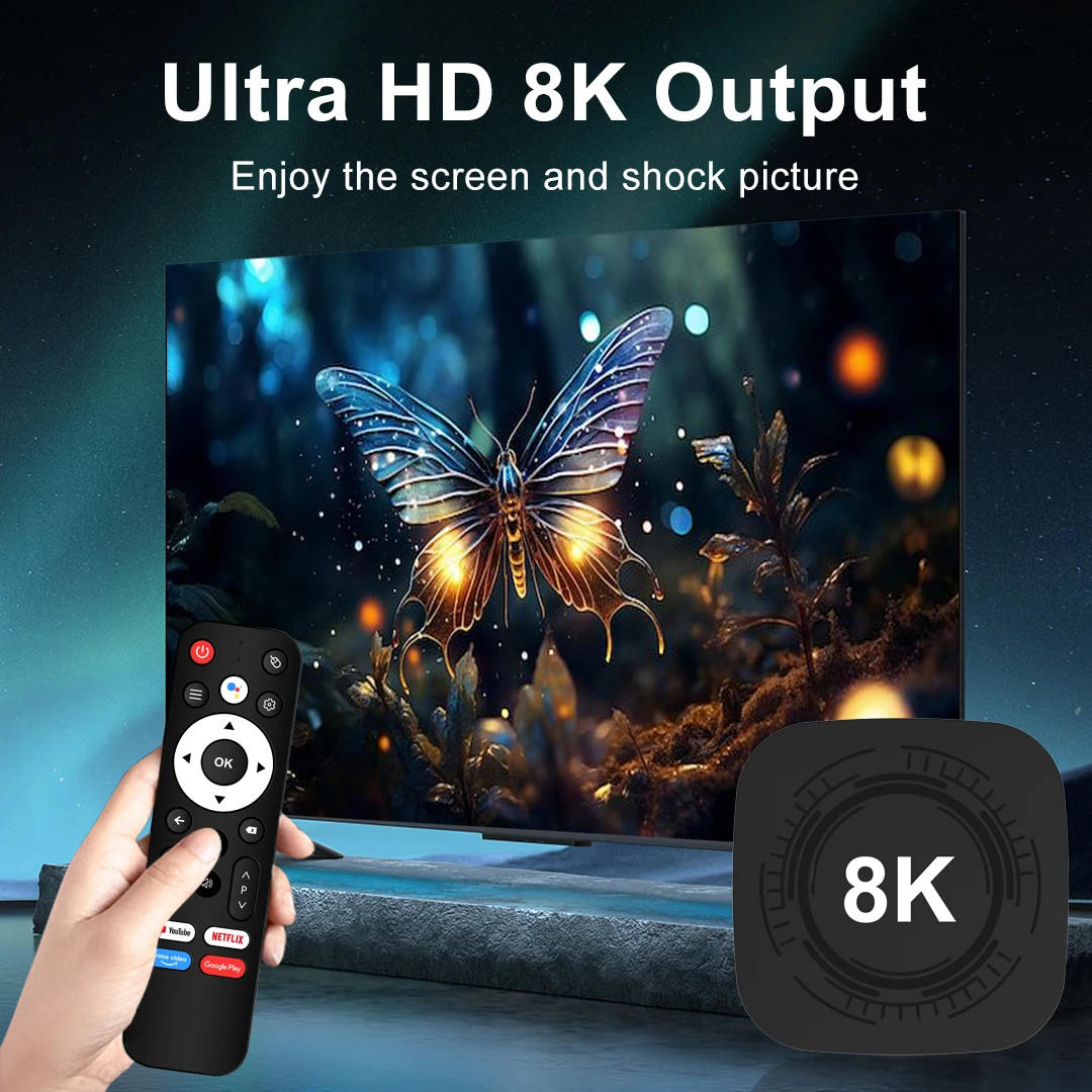 Mx10 8k pro телеприставка android 13 - Фотография_3