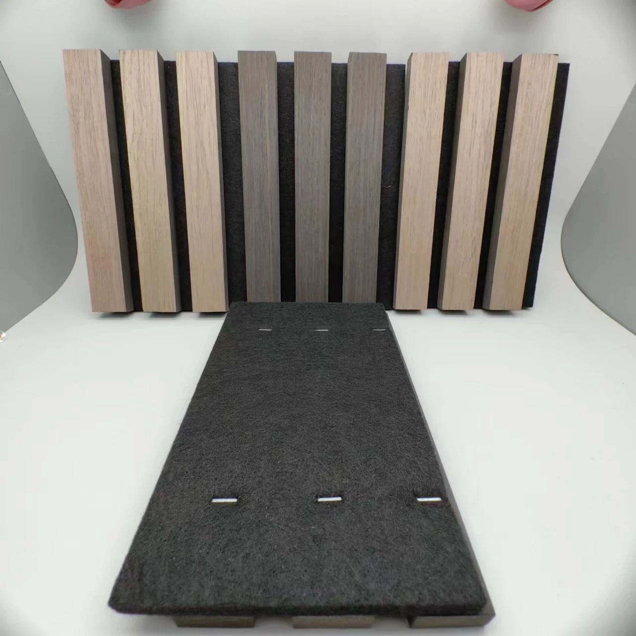 Индивидуальные деревянные решетчатые акустические панели - Фотография_2