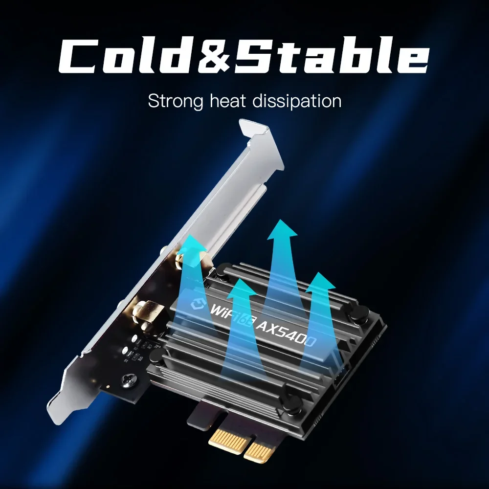 Беспроводной адаптер fenvi 5374 мбит/с wi-fi 6e pcie bluetooth 5 - Фотография_5