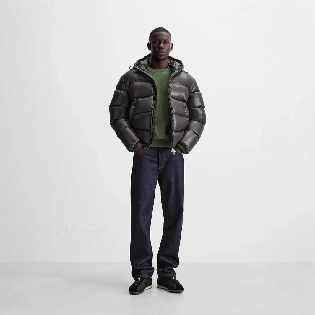 Новая мужская зимняя модная однотонная