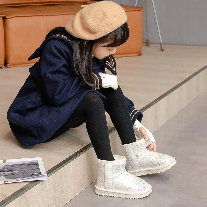 Водонепроницаемые зимние сапоги для девочек - Фотография_3