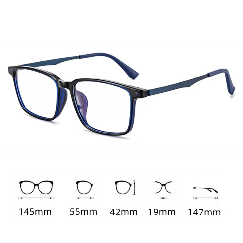 Модные удобные прогрессивные мужские очки в стиле ретро - Фотография_5