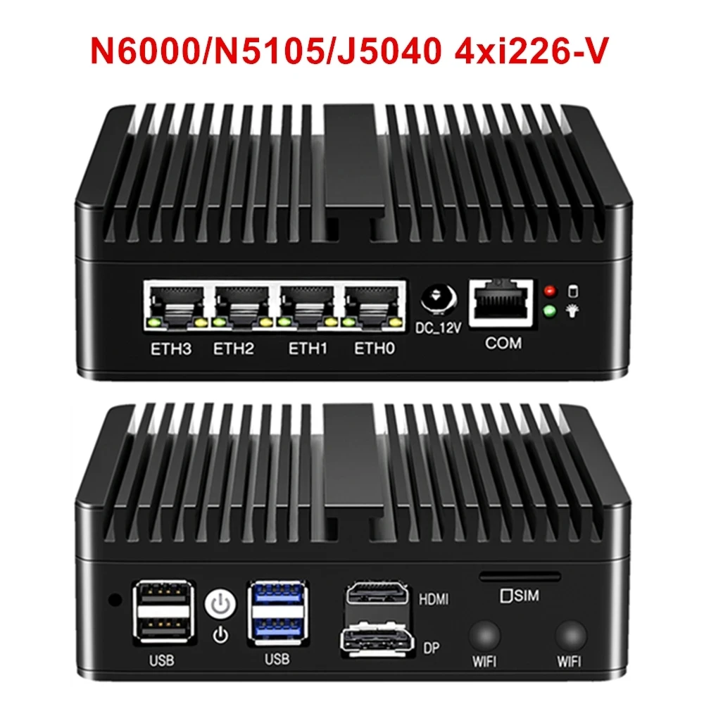12-го поколения n100 n150 pfsense firewall n5105 маршрутизатор 4x i226 2 - Фотография_4