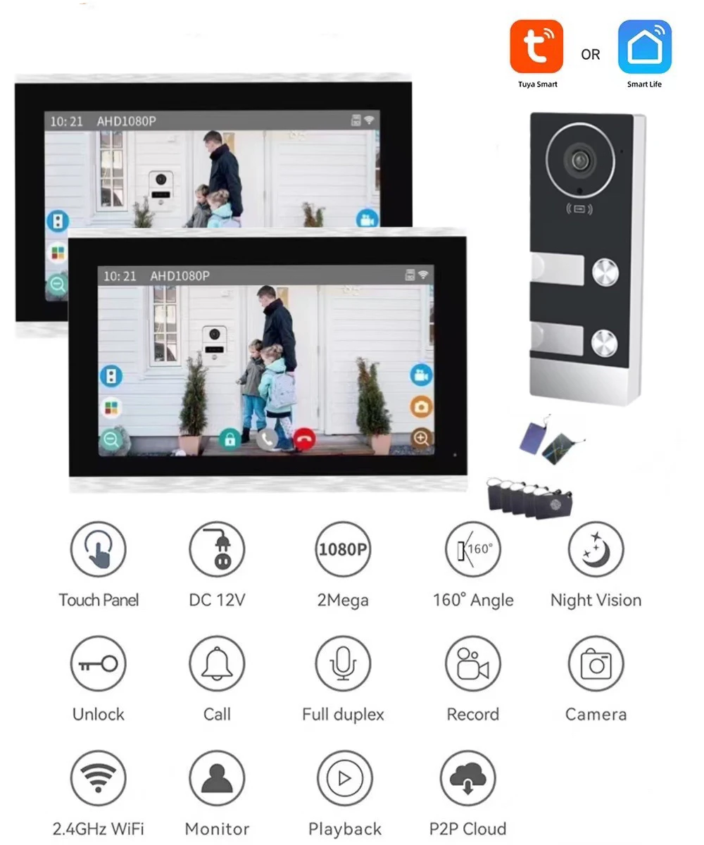Tuya wi-fi видеодомофон дверной - Фотография_2