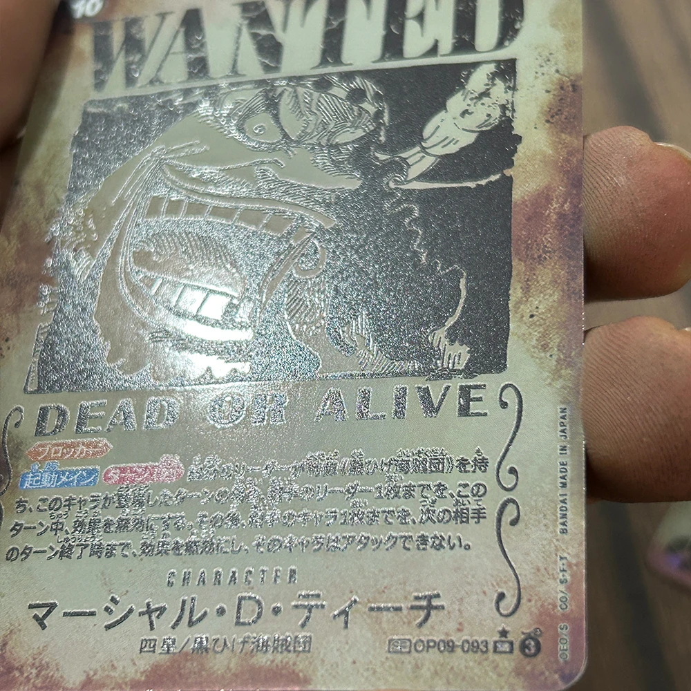 Коллекционные карты аниме opcg wanted monkey d.luffy shanks marshall d - Фотография_3