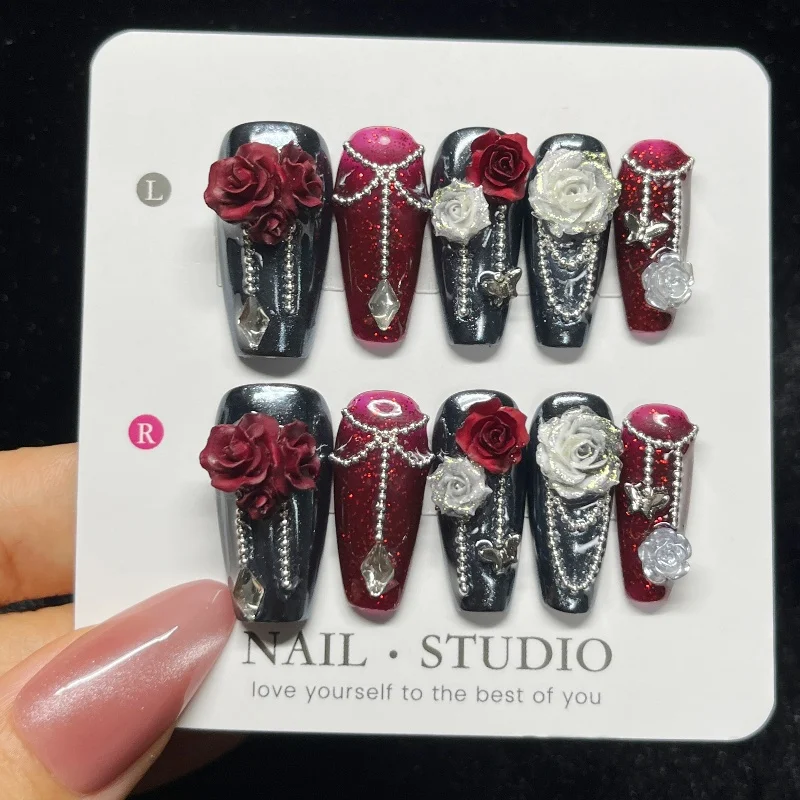 Ручная работа, 3d бордовая роза - Фотография_4