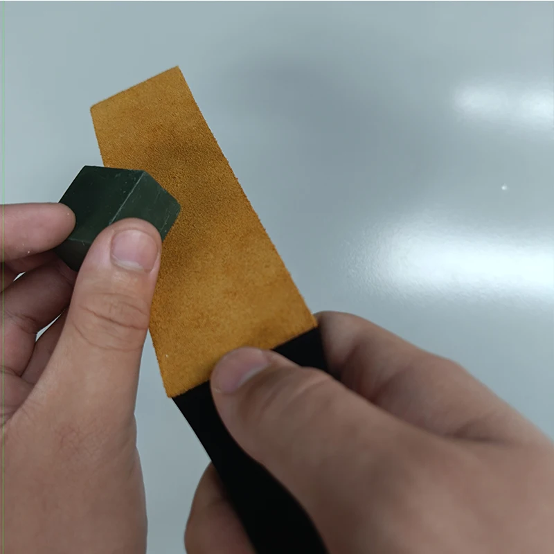 Двусторонняя кожаная резина для заточки ножей - Фотография_3