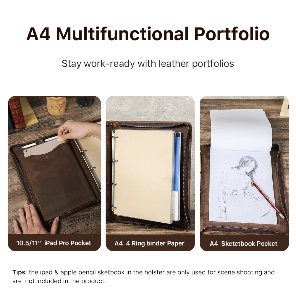 Роскошный деловой кожаный портфель - Фотография_3