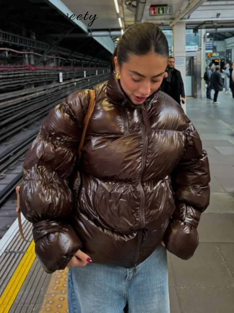 Теплые хлопковые стеганые пальто с капюшоном - Фотография_5