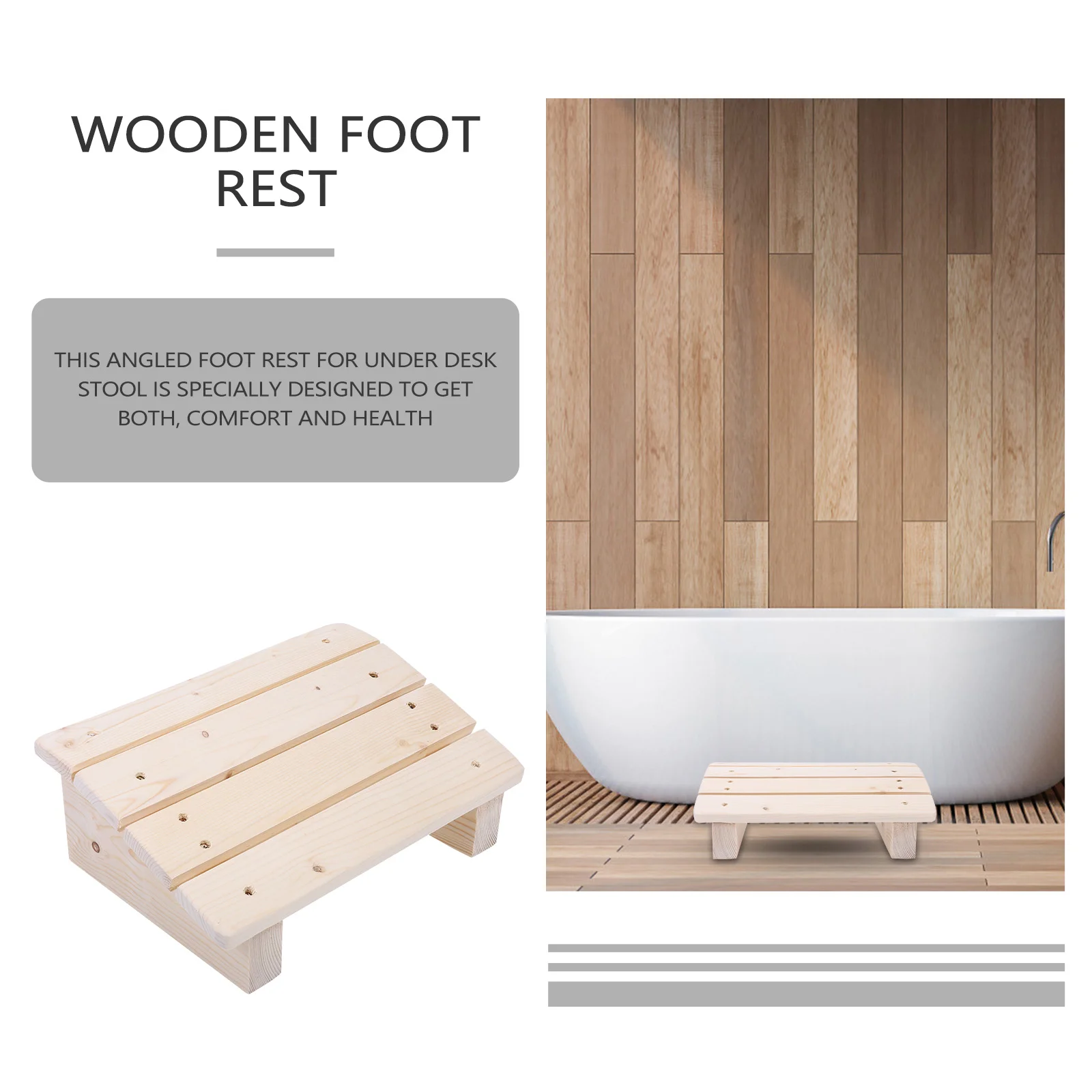 Подставка под ногу деревянная подставка - Фотография_6