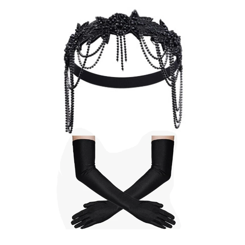 Аксессуары flapper 1920-х годов в стиле великий гэтсби