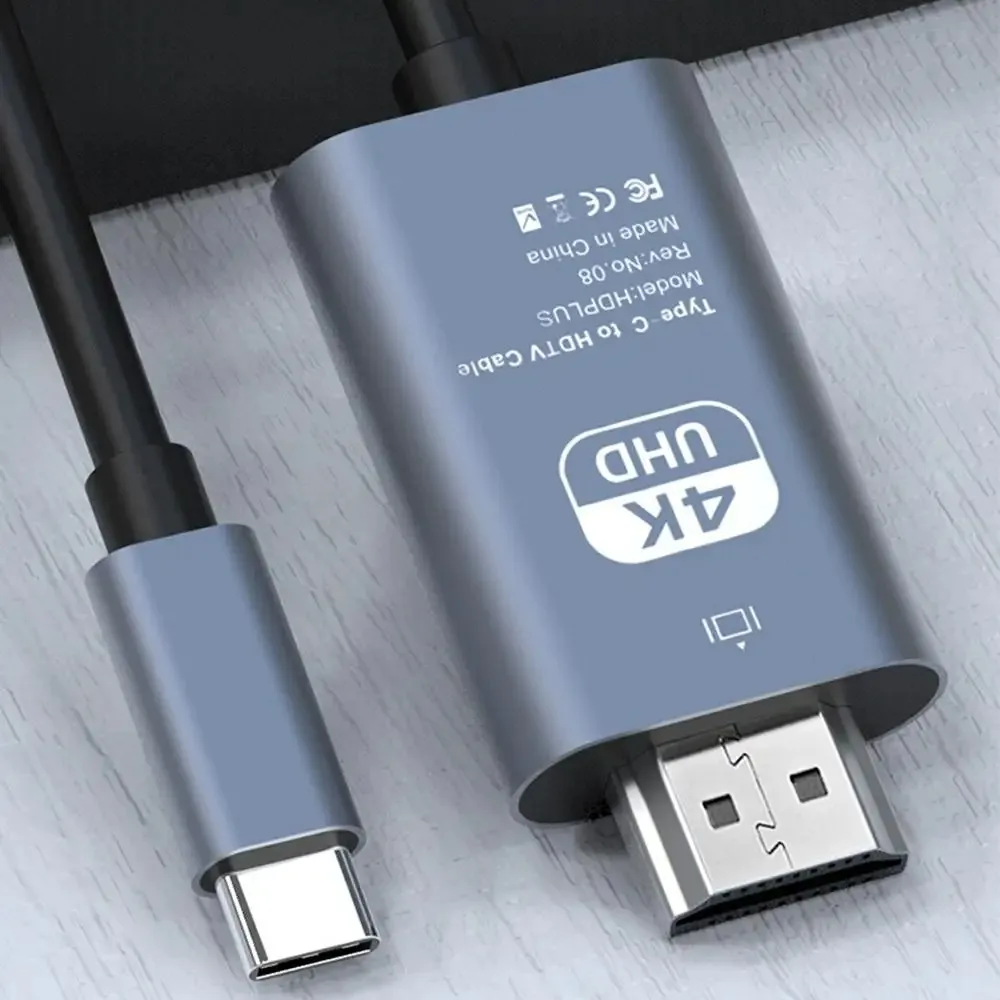 Адаптер для дисплея hdtv с usb c на 4k 30 гц/60 гц