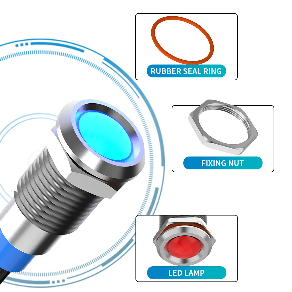 Gtric светодиодный металлический индикатор - Фотография_4