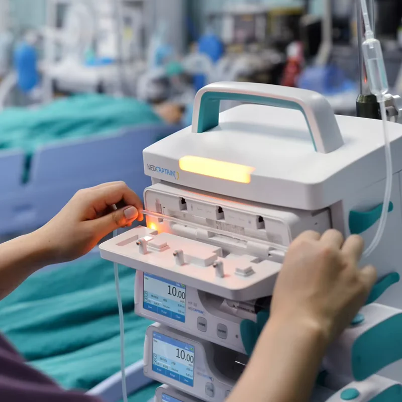 Шприцевой насос tci medcaptain с сенсорным экраном - Фотография_3