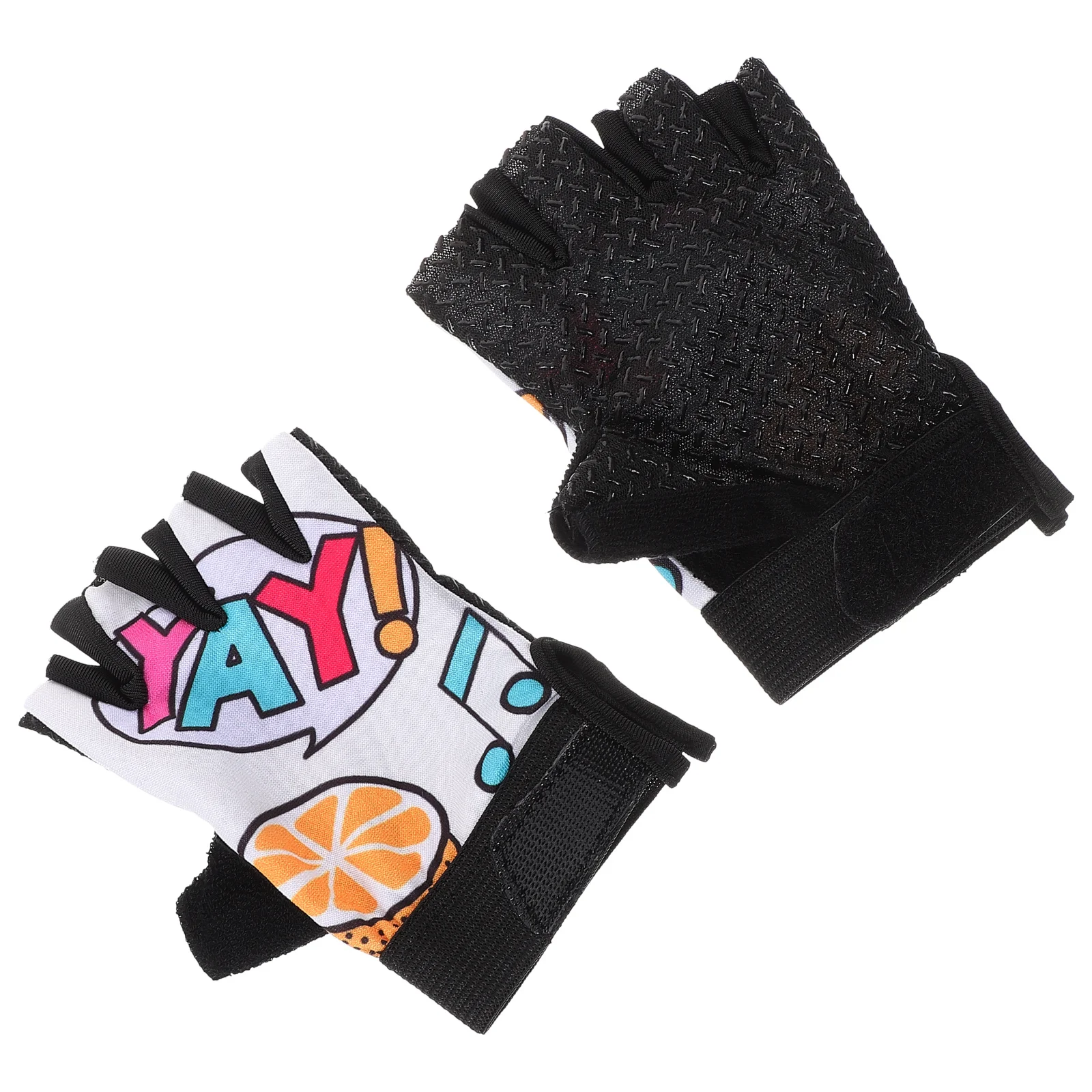 1 пара детских велосипедных перчаток с половиной пальца