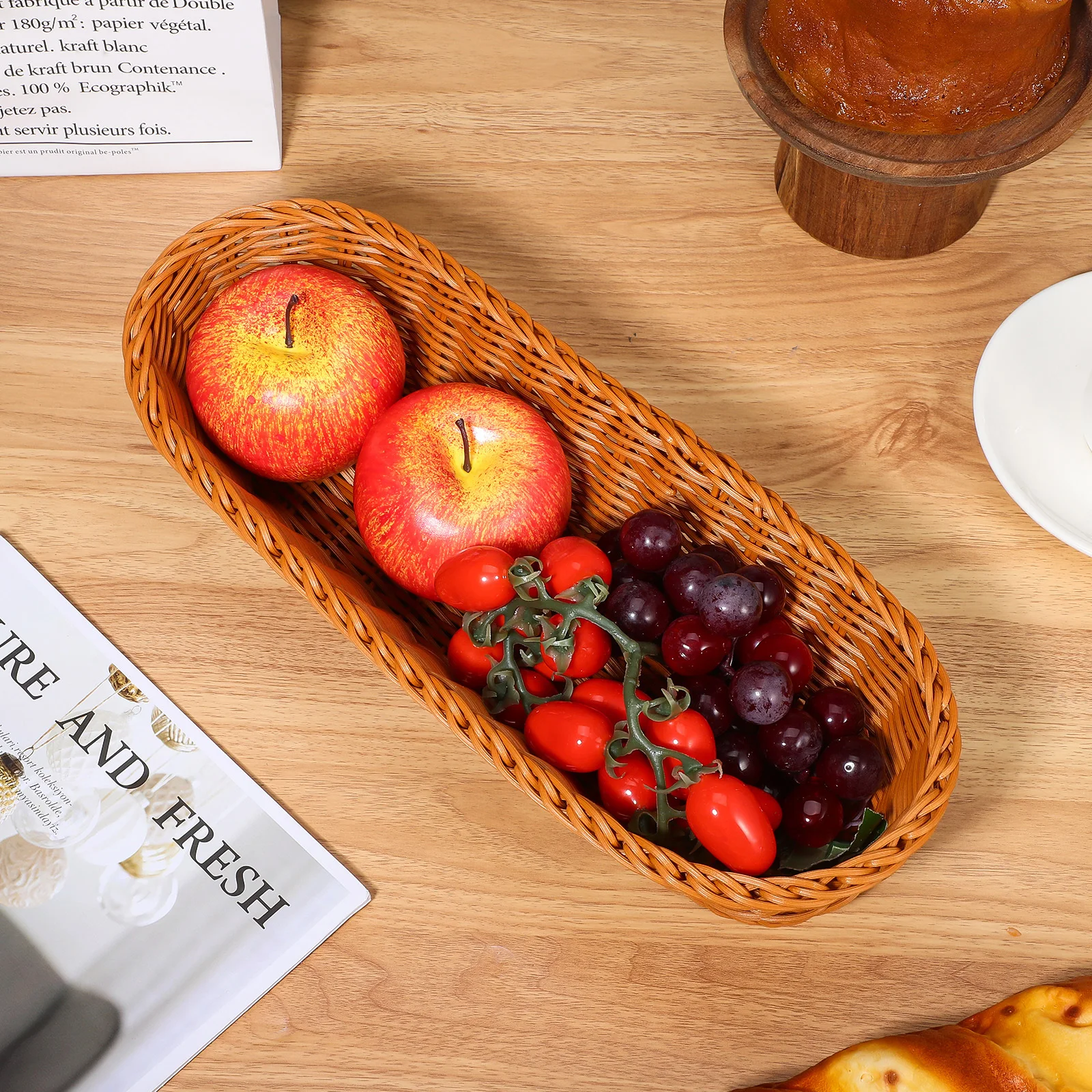 Тканая корзина для хлеба