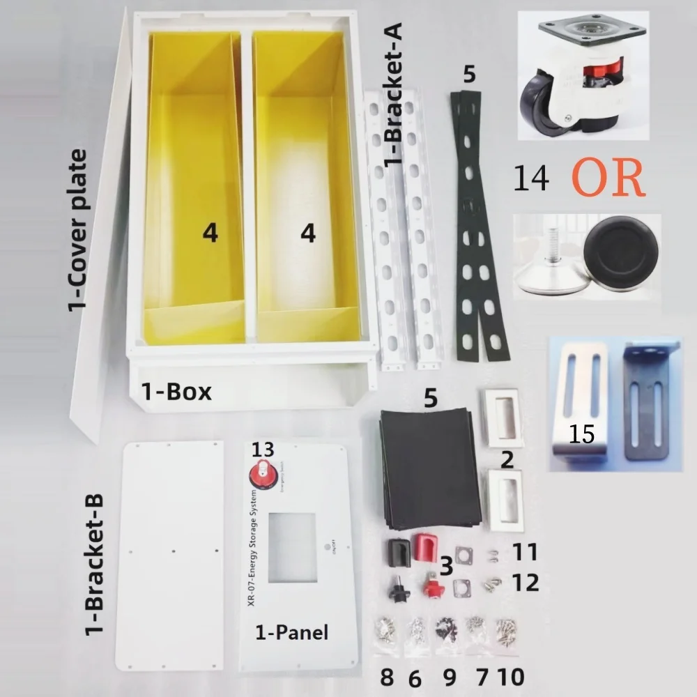 Xr07-48v280ah powerbox lifepo4 аккумулятор чехол solar home storage 16s 51 - Фотография_2