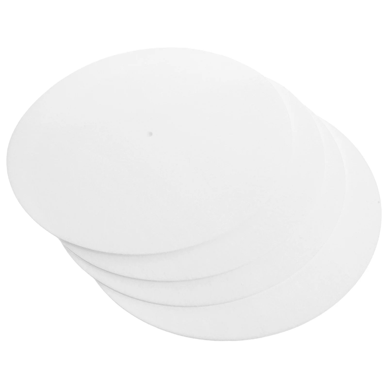 12-дюймовый белый фетровый коврик для проигрывателей виниловых пластинок - Фотография_5