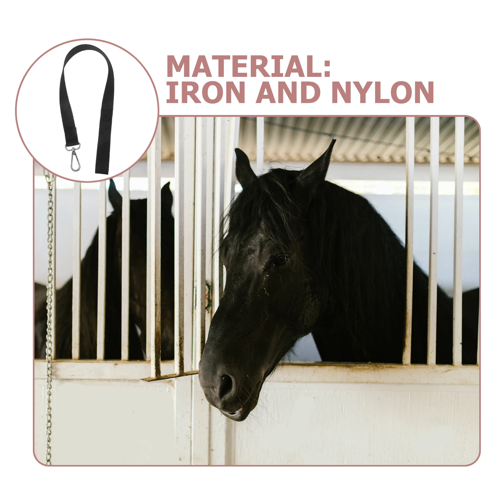 Портативный регулируемый ремень для ведра для лошадей