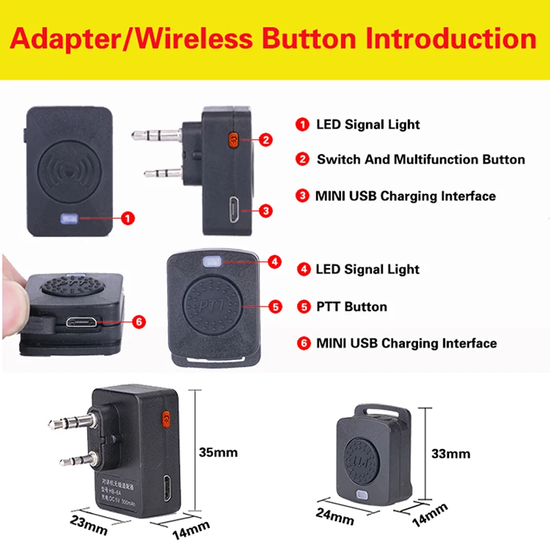Беспроводные наушники walkie talkie - Фотография_3