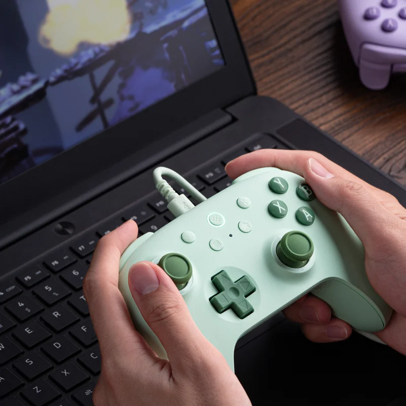 8bitdo — новый проводной игровой контроллер ultimate 2c для пк - Фотография_6