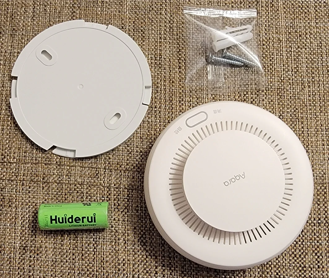 Aqara детектор дыма датчик пожарной сигнализации монитор zigbee 3 - Фотография_2
