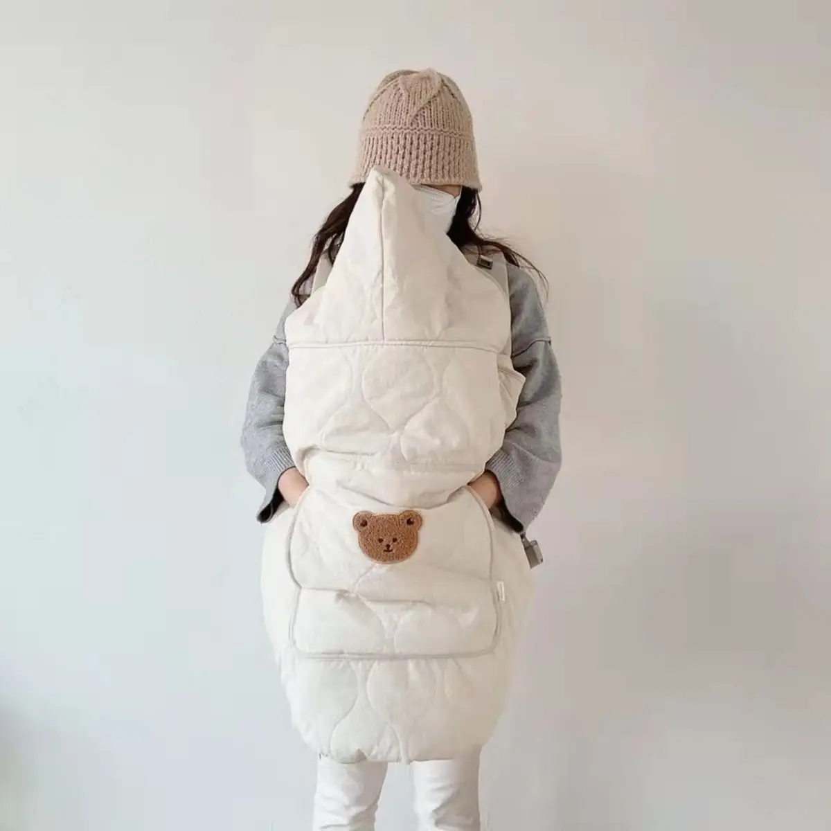 Ins hooded blanket for baby stroller - Фотография_2