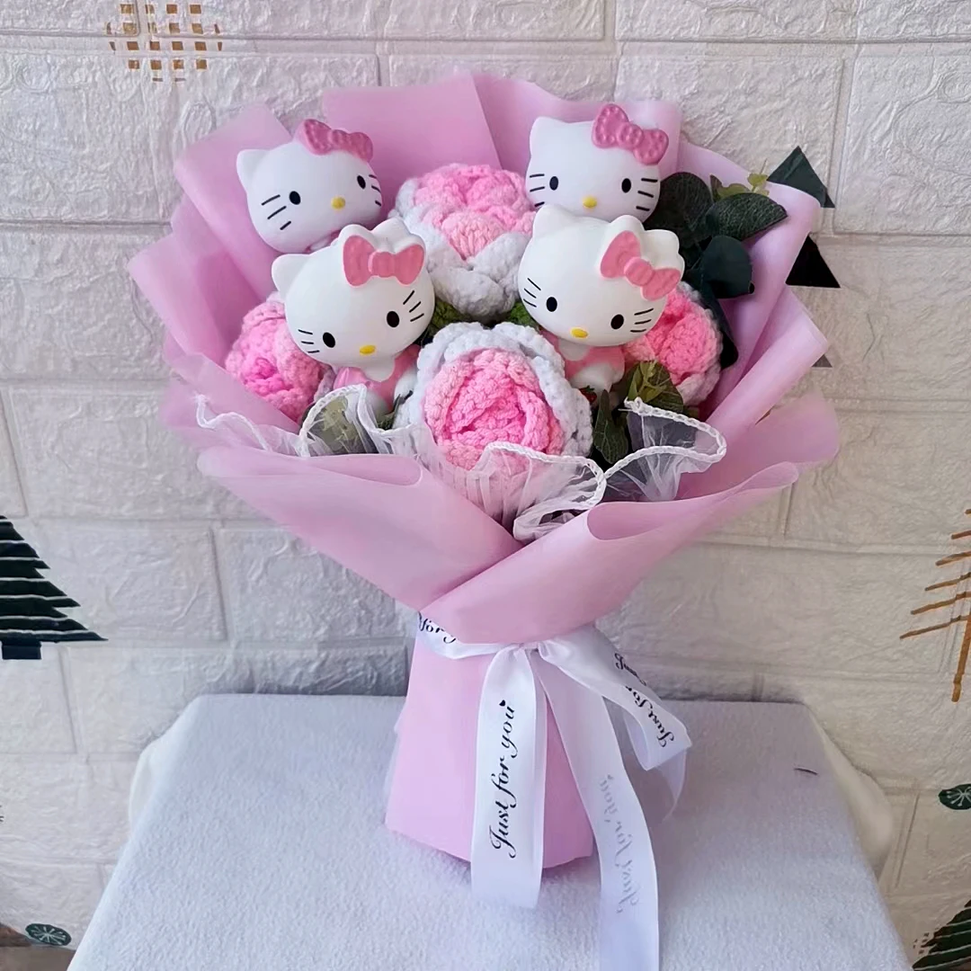 Плюшевый букет с героями мультфильмов «hello kitty» - Фотография_2