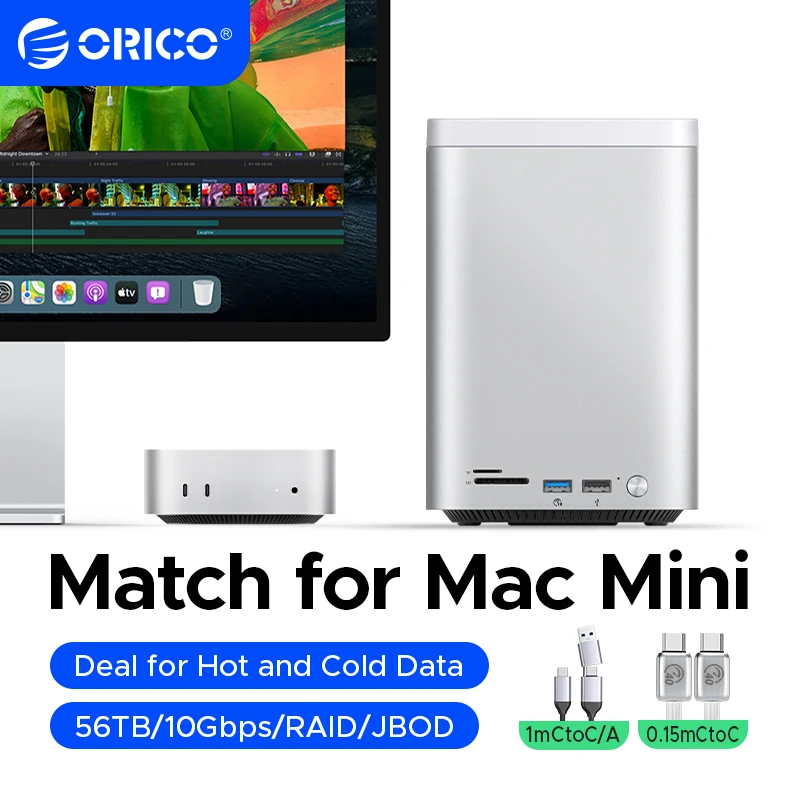 Orico minitower mac mini m4 dock m.2 ssd корпус для жесткого диска 3