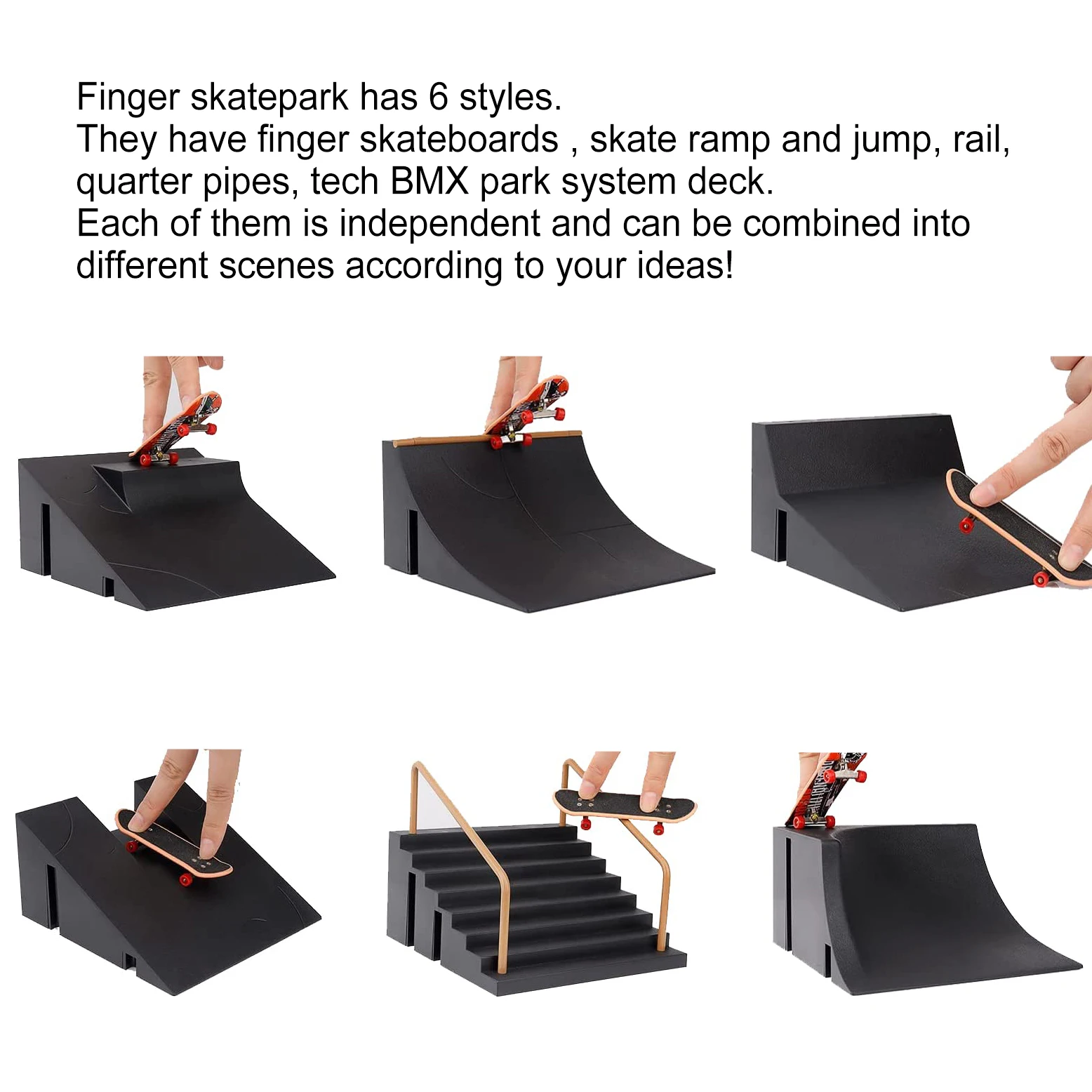 Diy finger skatepark kit мини finger - Фотография_3