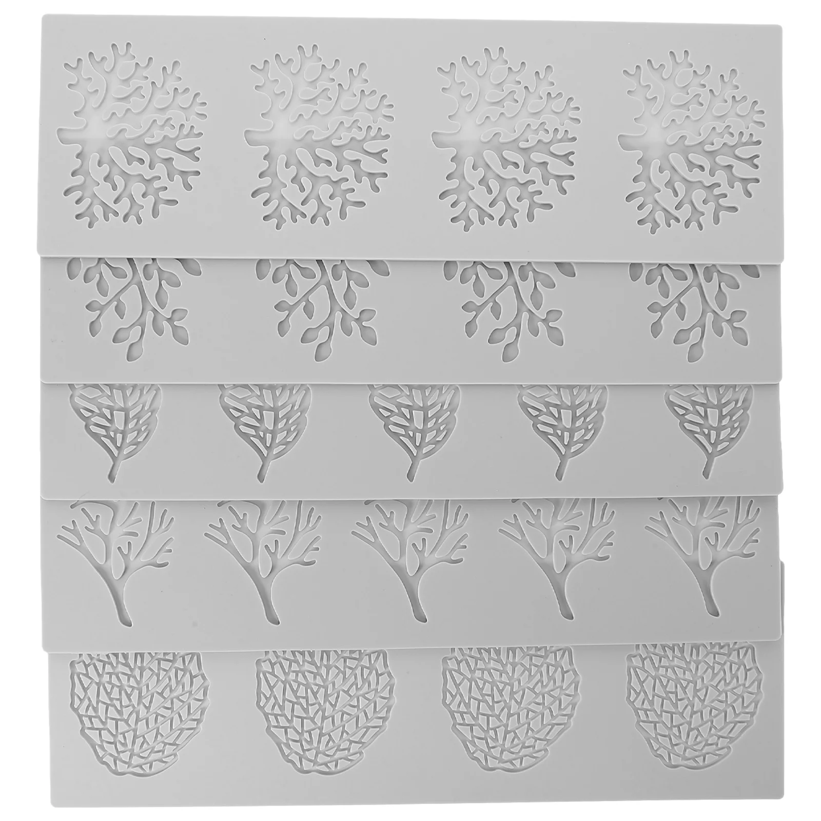 Силиконовая форма для помадки в виде листьев - Фотография_2