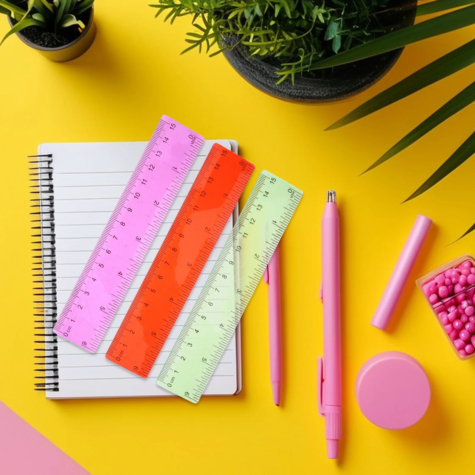 Пластиковые измерительные линейки с прозрачной маркировкой - Фотография_6