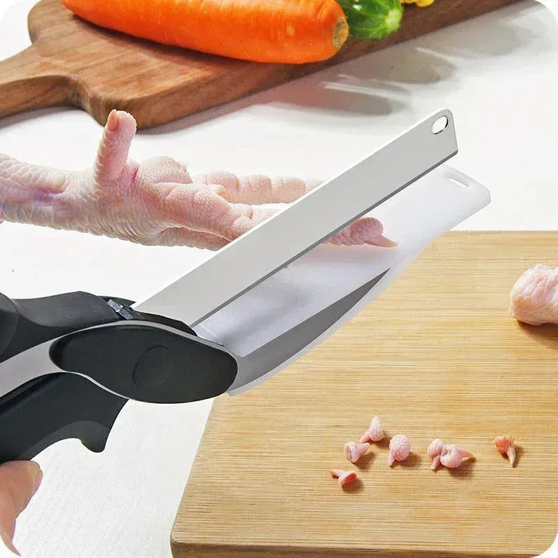Функциональные кухонные ножницы 2 в 1