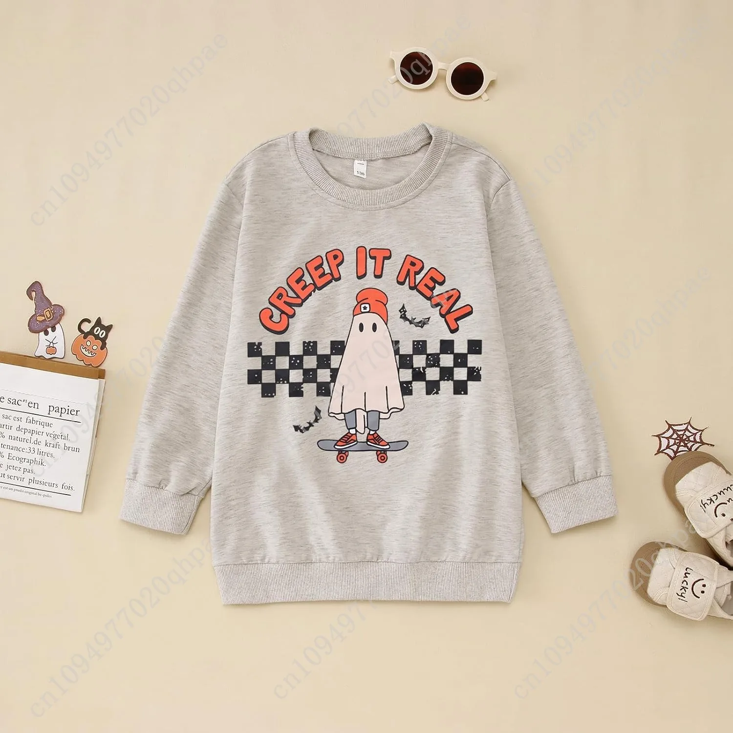 Детский свитер на хэллоуин для мальчиков и девочек - Фотография_5