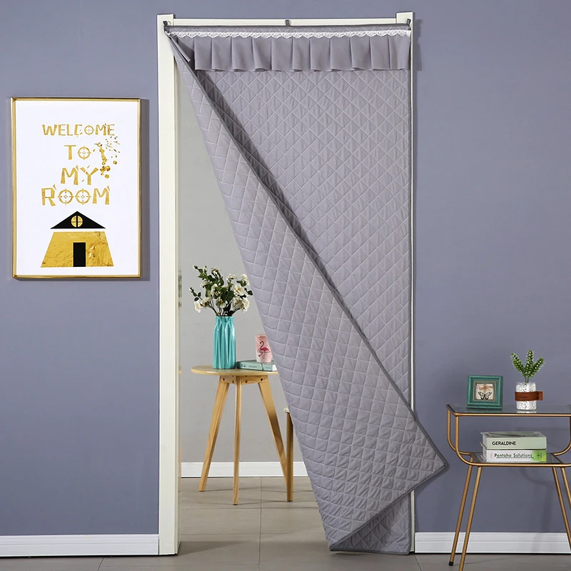 Зимняя стеганая дизайнерская дверная занавеска - Фотография_2