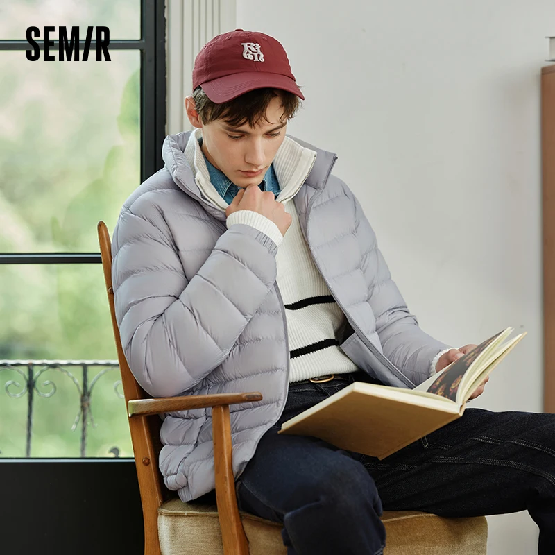 Пуховик semir, мужская легкая короткая куртка с тремя доказательствами